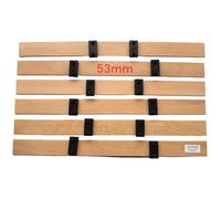 SCM Créations Lot 6 Lattes de 873mm (87.3cm) Largeur 53mm ép 8mm 7 Plis 12 Embouts (Franco, Retour Gratuit), Latte de lit