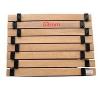 SCM Créations Lot 8 Lattes de 61 cm (610mm) Largeur 53mm ép 8mm 7 Plis avec 16 Embouts (Franco, Retour Gratuit), Latte de lit