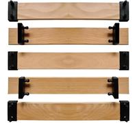 SCM Créations Lot de 5 Lattes 66 cm (660mm) Largeur 53 mm épaisseur 8 mm avec 10 Embouts a Clipser, Latte de lit
