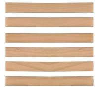 SCM Créations Lot de 6 Lattes 89 cm 890mm Largeur 38mm épaisseur 8mm Bois hêtre Durable | Sommier lit canapé clic clac bz | 7 Plis Rechange Renfort résistant Soutien Matelas