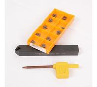 SCMCN1212H06 Porte-outil de tournage externe pour tour à droite 12 mm x 100 mm avec inserts en carbure CCMT060204 (VP15TF), acier allié, vis M2,5 × 6