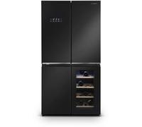 Refrigerateur Multi-portes avec compartiment cave a vin - Dark inox
