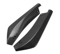 SCMDNOZ 2 Pièces Diffuseur De Spoiler De Pare-Chocs Arrière pour Hyundai i30 2007-2018 2019 2020 2021 2022 2023 2024 2025, Lèvre séparateur de Pare-Chocs, Accessoire Voiture,Carbon Fiber Black