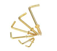 SCMYZLYD Crochets à Angle droit, Zinc Alloy L Shape Right Angle Hooks Pack Of 80 Multiple Sizes(17x7x2mm)