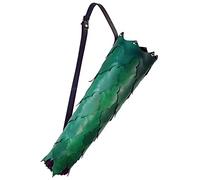 SCMYZLYD PU Cuir flèche Quiver Sac, Étui à flèches arrière en Cuir elfique de la forêt carquois, Costume Cosplay tir l'arc Ranger(Green)