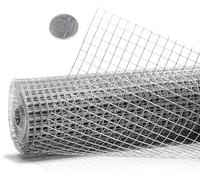SCMYZLYD Treillis Anti-rongeurs, 304 Stainless Steel Welded Wire Mesh 1/2 inch Square Hardware Cloth Silver Multiple Sizes(0.5x3m)