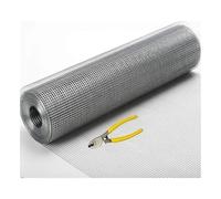 SCMYZLYD Treillis Anti-rongeurs, 304 Stainless Steel Welded Wire Mesh Roll 12mm Opening Silver Multiple Sizes Pack of 2(1.5x15m)