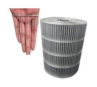 SCMYZLYD Treillis Anti-rongeurs, Silver Galvanized Welded Wire Mesh Roll Multiple Sizes 1x10cm 1.8mm(1.2x5m(47x196inch))