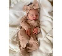 Scnbom bébé Reborn poupée Silicone Fille Vrai Poupon Garcon Yeux Ouvert Enfant 20pouces 50cm realiste Baby Dolls Toddler