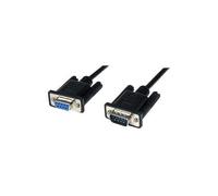 SCNM9FM2MBK Startech Câble, Modem Nul Série M-F 2M, Noir