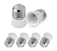 SCNNC Adaptateur de Douille E27 vers B22, Convertisseur vis E27 à Baillonette B22 pour Ampoule LED Incandescente Halogène, 6 Pièces