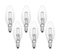 SCNNC Ampoule C35 E14 230V 4 2W Dimmable Blanc Chaud 2700K, Transparentes Ampoules à Bougies C35 E14 pour Lustres, Appliques, Plafonniers, Lot de 6