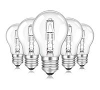 SCNNC Ampoule E27 A55 Dimmable, AC220-240V Blanc Chaud 2700K, Transparent Ampoule Globe E27 A55 pour Plafonnier, Lampe de bureau, Applique, Lampadaire, Lot de 5