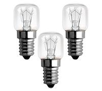 SCNNC Ampoule Four 300 Degres E14 Dimmable, AC220V-240V, Ampoule four E14 T22, 120LM Blanc Chaud 2300K, E14 Petit Culot à Vis Pygmy Lamps pour Micro-ondes, Four, Lampe à sel, 3 Unité
