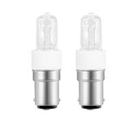 SCNNC Ampoule Halogène 100W B15 Dimmable, AC230V, 1100LM Blanc Chaud 2700K, Transparent Ampoule Baillonette B15d Halogene pour Plafonnier, Lumière d'armoire, Applique, 2 Pièces