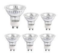 SCNNC Ampoule Halogene GU10 50W 230V, 500lm Blanc Chaud 2700K, Dimmable Ampoule Spot Halogene MR16, pour Lumière d'armoire, Lumières d'exposition, pack de 6