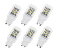 SCNNC Ampoule Mais GU10 LED 4W Tube AC230V, 400LM Blanc Froid 6000K, Non Dimmable, Équivalent Halogène 40W, 24 SMD 5730 LED Maïs GU10 pour Plafonnier, Applique Murale, 6 Pièces