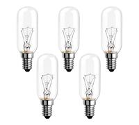 SCNNC Ampoule pour Hotte Aspirante E14, 320LM T25 Blanc Chaud 2700K Dimmable, 220V E14 Petit culot à vis Pygmy Lamps pour Hotte Aspirante, Réfrigérateur, Plafonnier, 5 Pièces