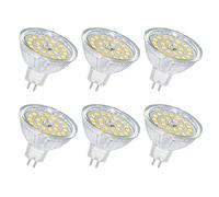 SCNNC MR16 Ampoule GU5.3 LED 12V 5W Blanc Neutre 4000K, 500LM Non Dimmable, Equivalent à 50W Halogène, Ampoule Spot LED MR16 GU5.3 pour Plafonnier, Éclairage Paysager, 6 pièces