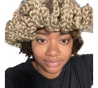 Scnvsi Chapeau surdimensionné Fait à la Main, tissé à la Main, Chapeau au Crochet pour Festival de Musique, Chapeau coloré Simple à Volants