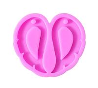 Scnvsi Lot de moules en silicone en forme de cœur pour savons faits à la main et pendentifs en résine