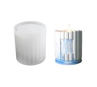 Scnvsi Moule en silicone élégant fait à la main pour bougie avec accessoires