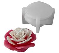 Scnvsi Moule en silicone pour la fabrication de bougies d'aromathérapie en forme de fleurs, bougies parfumées uniques en résine pour les amateurs d'artisanat, les décors