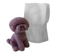 Scnvsi Moules en silicone en forme de chien mignon - Moule en résine époxy - Moule à bougies parfumées - Outil de fabrication de décorations de table pour la fabrication de travaux manuels