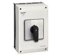 Sco4p80 - Coffret Inverseur De Source Manuel - 80a - Monophasé Ou Triphasé - Avec Position 0