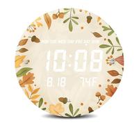 SCOAGE Horloge murale numérique à grand écran avec calendrier de température, 30,5 cm, 7 niveaux de luminosité, 12/24 h, horloges LED modernes à intensité variable pour salon, chambre, bureau, cuisine