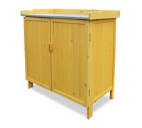 SCOBUTY Habau 3106-FSC Garden Table with Underneath Cupboard