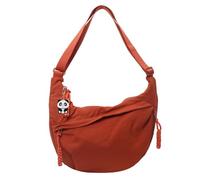 SCOFY FASHION Sac besace demi-lune en forme de croissant de lune pour femme, sac à bandoulière rembourré en nylon doux et léger, petit sac à main, Orange, One Size