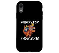 Scolaire Éducation Drôle De Dino T-Rex Hungry For Knowledge Coque pour iPhone XR