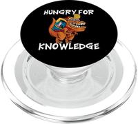 Scolaire Éducation Drôle De Dino T-Rex Hungry For Knowledge PopSockets PopGrip pour MagSafe