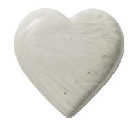 Scolecite Crystal Puffy Heart Palm Stone pour la guérison naturelle