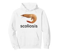Scoliose Drôle Crevette Crevette Fruits de mer Courbure Colonne Verticale Humour Sweat à Capuche