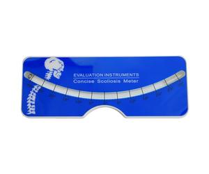 Scoliosis Test Meter - 0 To 30 Degree Acrylic Measuring Ruler | Reusable Portable Evaluation Tool Blue Test Meter For Home Travel Scoliometer Spinal Screening Rehabilitation Assessment Level