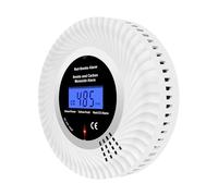 Scondaor Détecteur de Fumée et de Monoxyde de Carbone interconnecté sans Fil, Détecteurs de Fumée pré-connectés avec Batterie 10 Ans, Alarme pour Fumée et CO avec écran LCD, Lot de 1