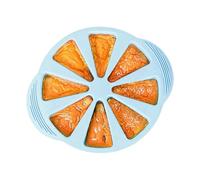 Scone de cuisson - Tamis à huit cavités, moule à pâtisserie en silicone, portion triangulaire à dessert, moule résistant à la chaleur du four, équipement de boulangerie de cuisine, poêle