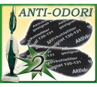 Sconosciuto Lot de 2 filtres anti-odeurs avec charbon actif pour Folletto 130/131