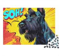 Scooby-Doo 1000 Pièces Carton Recy hien Pop Art Puzzle, Décompression Éducative, Cadeau Personnalisé, Décor Mural & Activité Vacances Famille 70x50cm/1000pcs