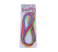 Scooby Doo 30 Fils colorés de 1 mètre - Lacets en Caoutchouc pour Tresses créatifs, Bracelets, travaux manuels, Bricolage et Loisirs Enfants