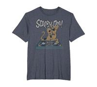 Scooby Doo DJ T-Shirt, Homme Grandes Tailles, Bleu Chiné, 2X Tall