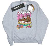 Scooby Doo - "Life Is Sweet" Sweatshirt für Damen BI1992 (L) (Grau)