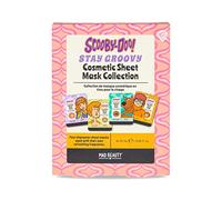 Scooby-Doo Lot de 4 masques faciaux | MAD BEAUTY | Daphne, Shaggy, Scooby et Velma | Masques cosmétiques pour le visage, lavande, noix de coco, concombre, pastèque, hydratation de la peau | Cadeau