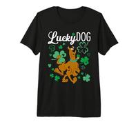 Scooby-Doo Lucky Dog Shamrocks T-Shirt Haut de Gamme