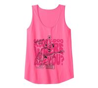Scooby Doo Merch Mystery Inc. Où êtes-Vous Débardeur, Femme, Rose Fluo, L