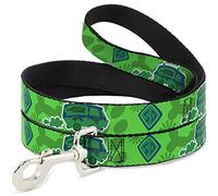 Scooby Doo Mystery Machine Laisse pour chien Collage Vert Bleu 1,8 m de long 3,8 cm de large