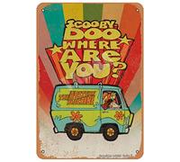 Scooby-Doo Plaque décorative en métal avec inscription « Where Are You » - Look vintage - 20,3 x 30,5 cm - Pour la maison, la cuisine, la salle de bain, la ferme, le jardin, le garage