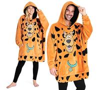 Scooby-Doo! Pull Plaid Homme, Sweat Oversize en Polaire